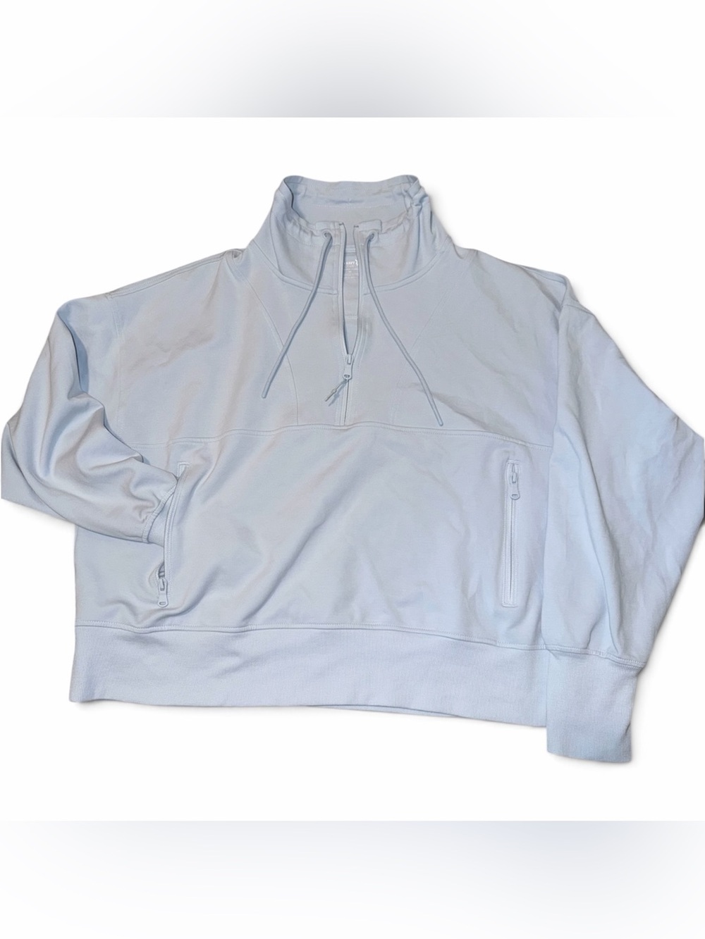 Old Navy Pale Blue Quarter-Zip Dynamic Fleece Pullover Sweatshirt 2X